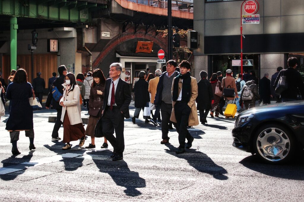 日本の人込み